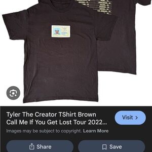 Tyler the creator merch call me if you get lost tee (rare)